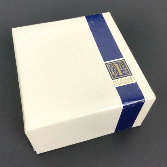 Illusions 24% Full Lead Crystal Quartz Clock Made In Czech Republic With Box - Picture 6 of 8